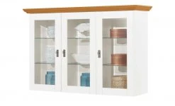 maison bleue Vitrinenaufsatz für Sideboard Florian | Weiß / bernsteinfarben -Kommode & Sideboards Verkäufe 12234045 8 202108161244