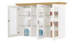 maison bleue Vitrinenaufsatz für Sideboard Florian | Weiß / laugenfarben -Kommode & Sideboards Verkäufe 12234052 1 202108161244