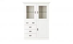 maison bleue Highboard Florian | Weiß Türen mit Glaseinsatz -Kommode & Sideboards Verkäufe 12234078 1 202108130002