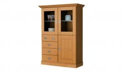 maison bleue Highboard Florian | bernsteinfarben Türen mit Glaseinsatz -Kommode & Sideboards Verkäufe 12235169 3 202108130002