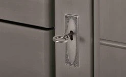 maison bleue Highboard Florian | Grau Türen mit Glaseinsatz -Kommode & Sideboards Verkäufe 12235170 7 202108130002