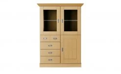 maison bleue Highboard Florian | laugenfarben Türen mit Glaseinsatz -Kommode & Sideboards Verkäufe 12235171 3 202108130002