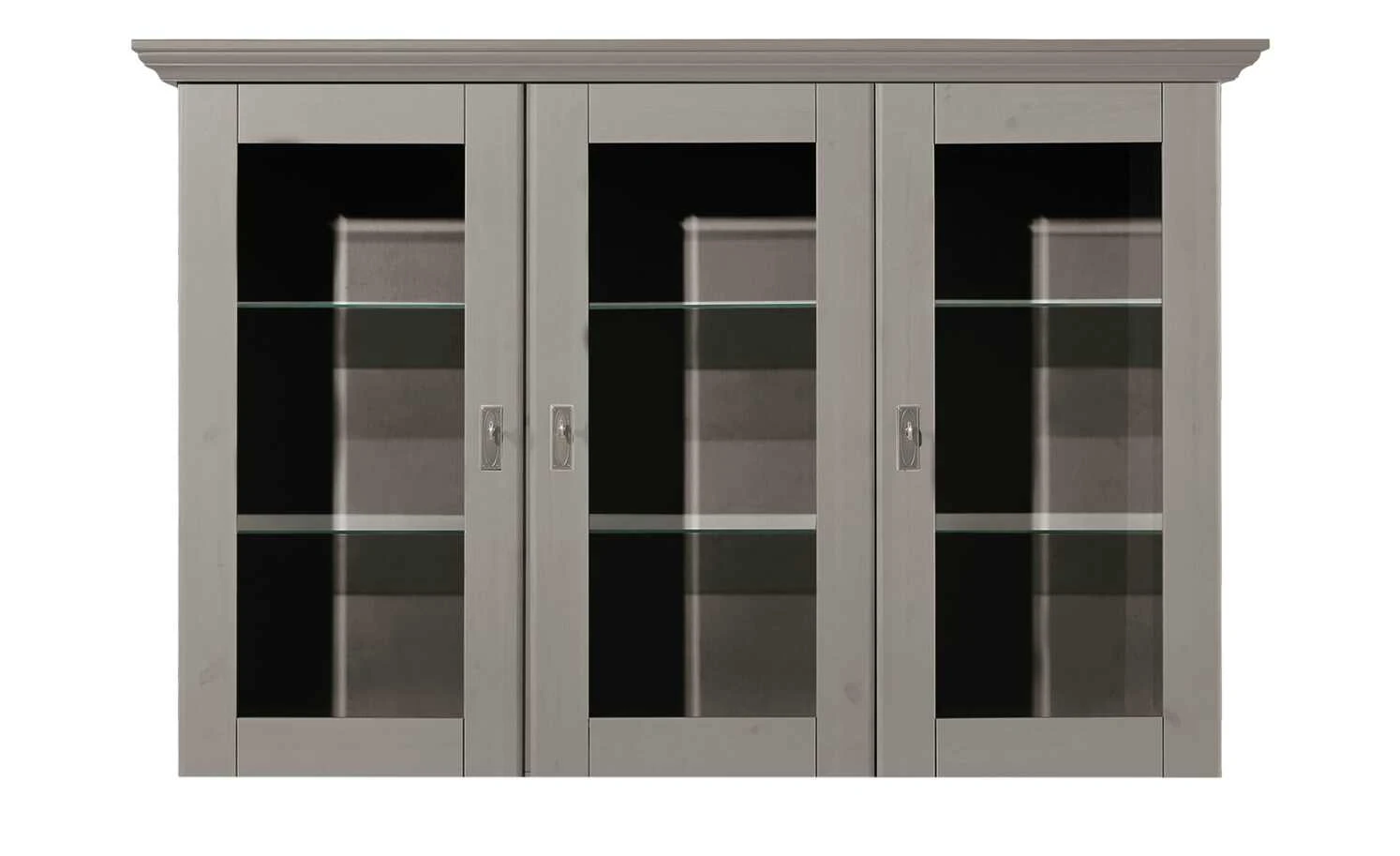 maison bleue Vitrinenaufsatz für Sideboard Florian | Grau 7 maison bleue Vitrinenaufsatz für Sideboard Florian | Grau – Bild 7