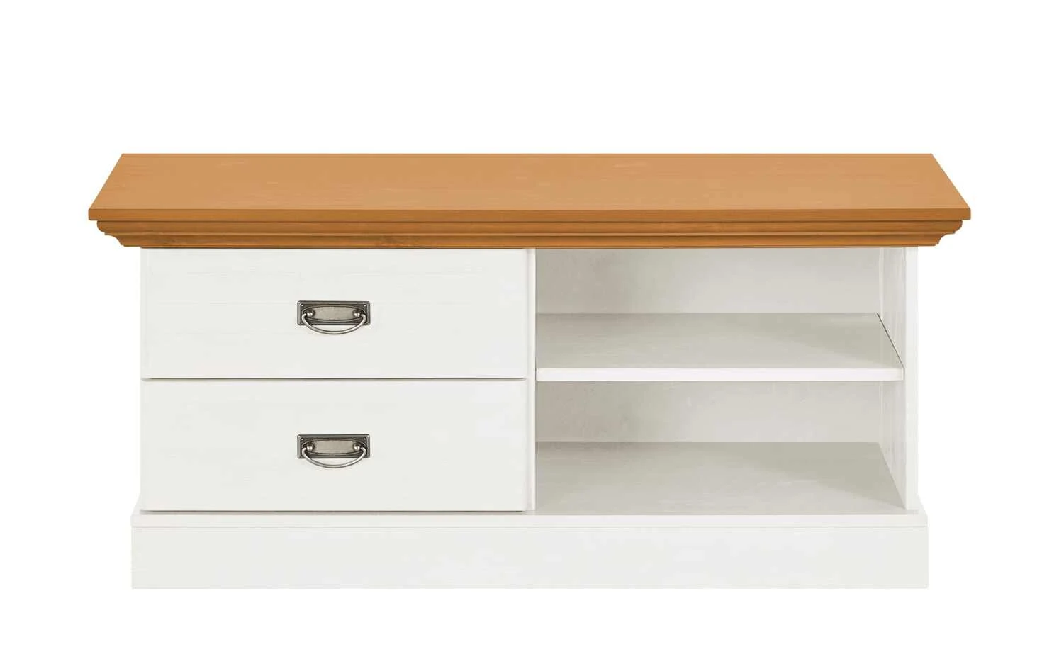 maison bleue Lowboard Florian | Weiß / bernsteinfarben 4 maison bleue Lowboard Florian | Weiß / bernsteinfarben – Bild 4