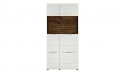 Berger & Rath Vitrine Claro | Weiß-Creme Sichtbare Rückwand: Wildnussbaum ohne Glaseinlegeböden -Kommode & Sideboards Verkäufe 12238629 3 202108121318