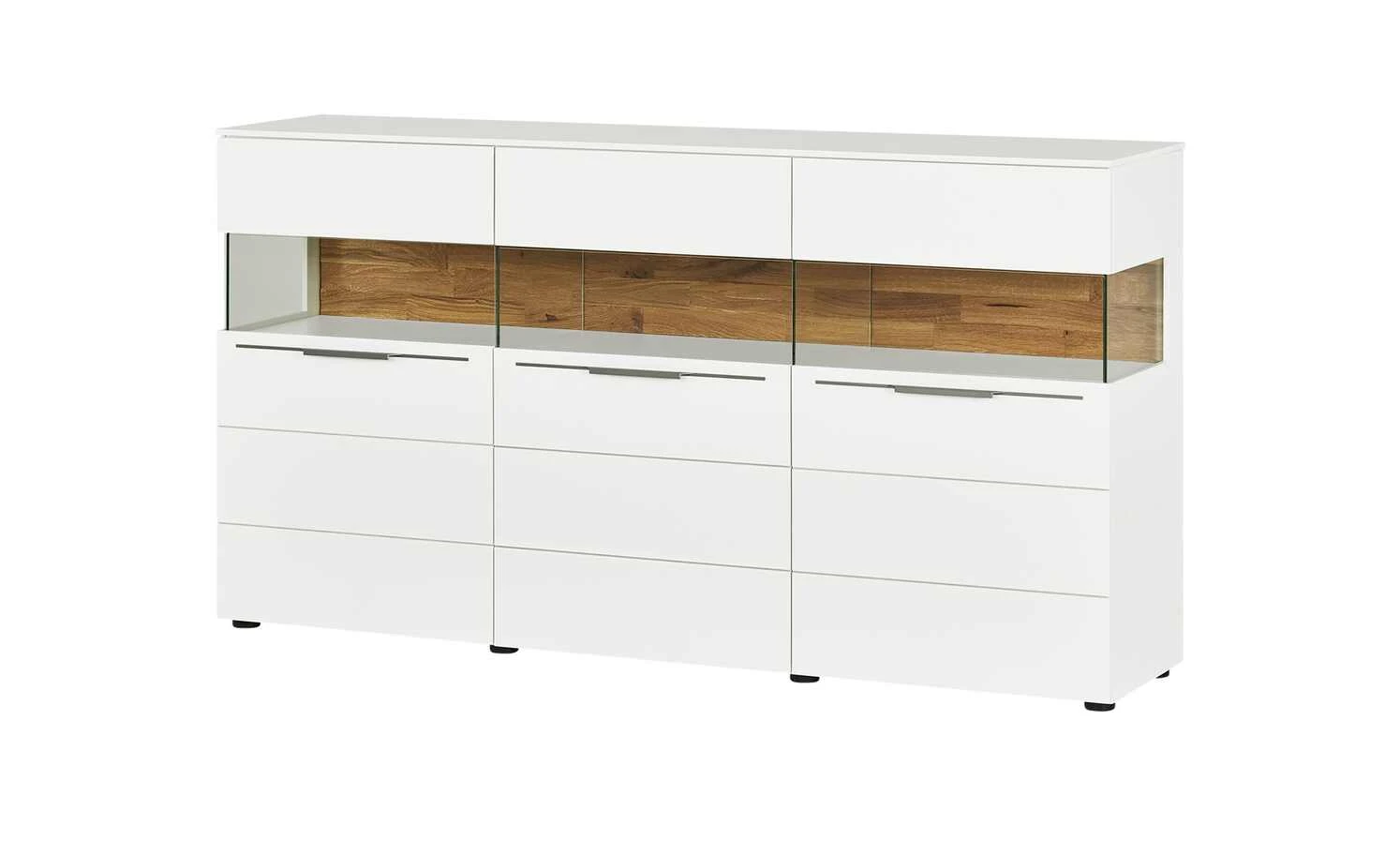 Berger & Rath Sideboard Claro | Weiß-Creme Sichtbare Rückwand: Wildeiche gesandstrahlt 2 Berger & Rath Sideboard Claro | Weiß-Creme Sichtbare Rückwand: Wildeiche gesandstrahlt – Bild 2