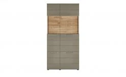 Berger & Rath Vitrine Claro | Londra (Hellgrau) Sichtbare Rückwand: Natureiche Bianco ohne Glaseinlegeböden -Kommode & Sideboards Verkäufe 12238702 3 202108121318