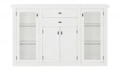 maison bleue Highboard Petit Chalet | Weiß mit Glastüren -Kommode & Sideboards Verkäufe 12239108 10 202206232232