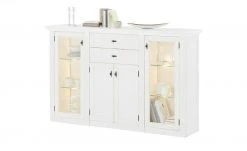 maison bleue Highboard Petit Chalet | Weiß mit Glastüren -Kommode & Sideboards Verkäufe 12239108 14 202206232232