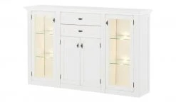 maison bleue Highboard Petit Chalet | Weiß mit Glastüren -Kommode & Sideboards Verkäufe 12239108 15 202206232232