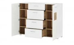 Kommode Cortina | 140|cm Weiß / Hirnholz (Nachbildung) -Kommode & Sideboards Verkäufe 12347838 6 201811271536