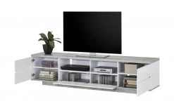 TV-Bank Meßbach III | Weiß / Beton (Nachbildung) -Kommode & Sideboards Verkäufe 12349491 4 201901221137