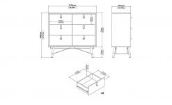 Kommode Rye | Weiß 102|cm -Kommode & Sideboards Verkäufe 13100448 11 202110281301