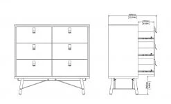 Kommode Rye | Weiß 102|cm -Kommode & Sideboards Verkäufe 13100448 12 202110281301