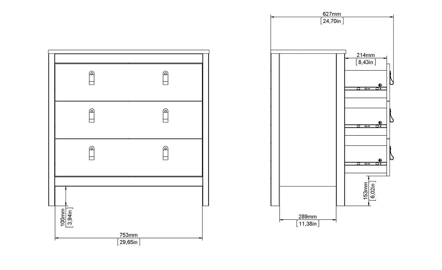 Kommode Madron | Weiß 16 Kommode Madron | Weiß – Bild 16