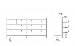 Kommode Madron | Weiß 34 Kommode Madron | Weiß -Kommode & Sideboards Verkäufe 13101345 2 202205172231