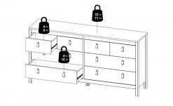 Kommode Madron | Weiß 35 Kommode Madron | Weiß -Kommode & Sideboards Verkäufe 13101345 3 202205172231