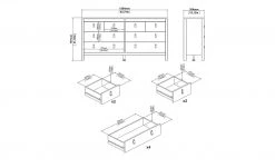 Kommode Madron | Schwarz -Kommode & Sideboards Verkäufe 13101346 14 202205172231