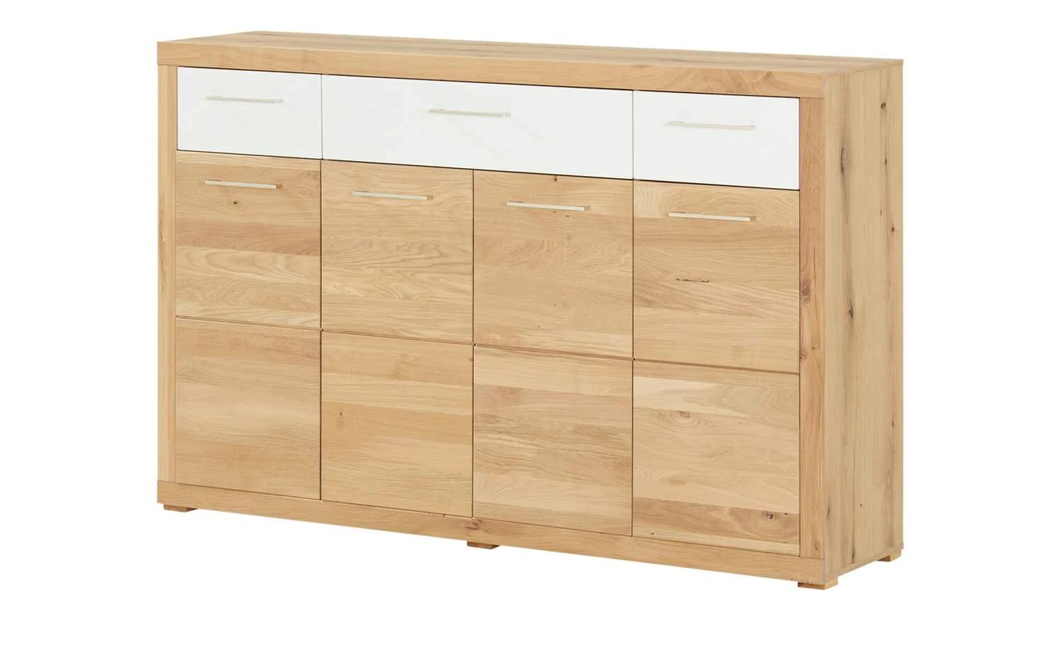 smart Highboard Oslo | Wildeiche (Nachbildung) / Weiß 2 smart Highboard Oslo | Wildeiche (Nachbildung) / Weiß – Bild 2