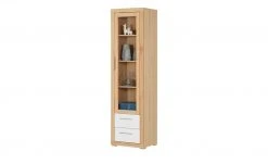 smart Vitrine Oslo | Kernbuche (Nachbildung) / Kernbuche / Weiß -Kommode & Sideboards Verkäufe 13203090 10 202102022238