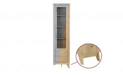 smart Vitrine Oslo | Wildeiche (Nachbildung) / Wildeiche