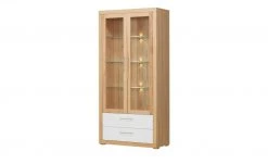 smart Vitrine Oslo | Kernbuche (Nachbildung) / Kernbuche / Weiß -Kommode & Sideboards Verkäufe 13203098 3 202102022238
