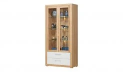 smart Vitrine Oslo | Kernbuche (Nachbildung) / Kernbuche / Weiß -Kommode & Sideboards Verkäufe 13203098 4 202102022238