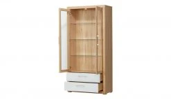 smart Vitrine Oslo | Kernbuche (Nachbildung) / Kernbuche / Weiß -Kommode & Sideboards Verkäufe 13203098 8 202102022238