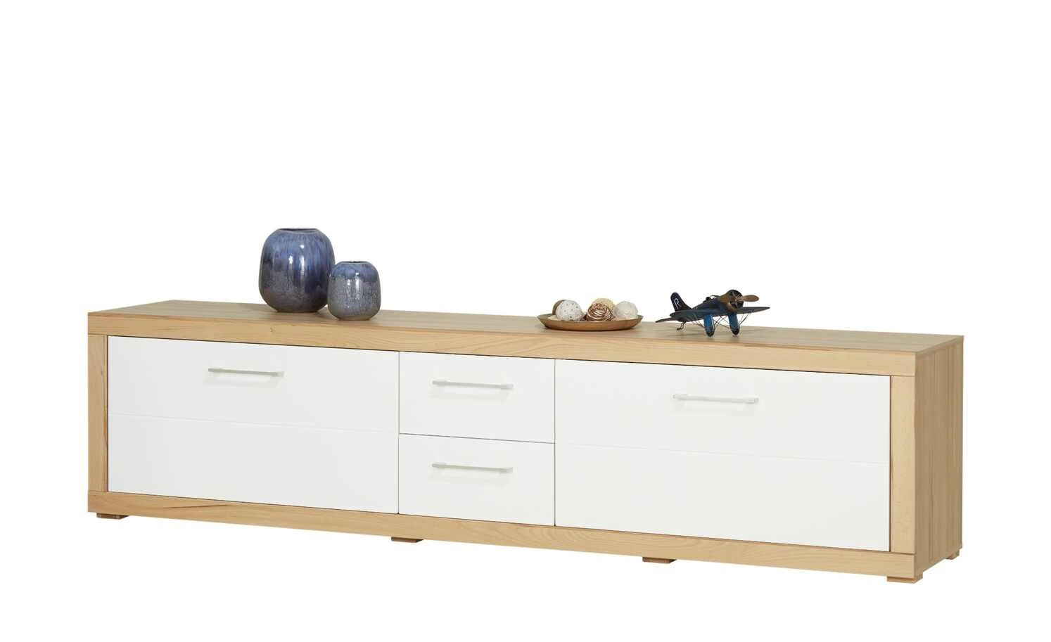 smart Lowboard Oslo | Kernbuche (Nachbildung) / Weiß 10 smart Lowboard Oslo | Kernbuche (Nachbildung) / Weiß – Bild 10