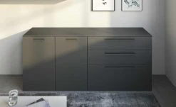 Gallery M Sideboard Arrive | Grau Ausrichtung links