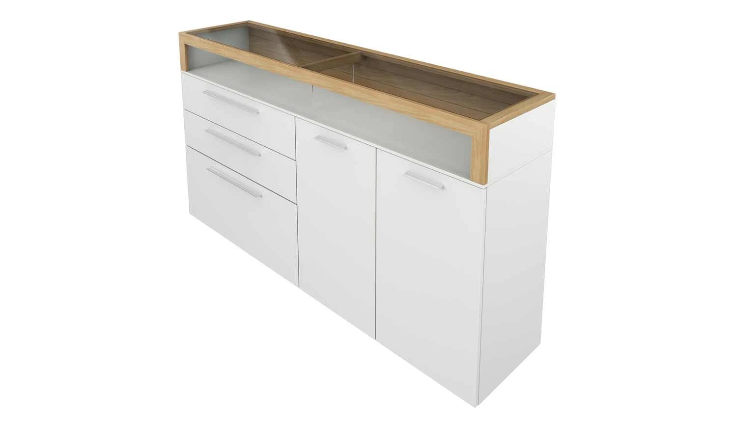 Gallery M Sideboard Arrive | Weiß / Eiche Ausrichtung rechts 2 Gallery M Sideboard Arrive | Weiß / Eiche Ausrichtung rechts – Bild 2