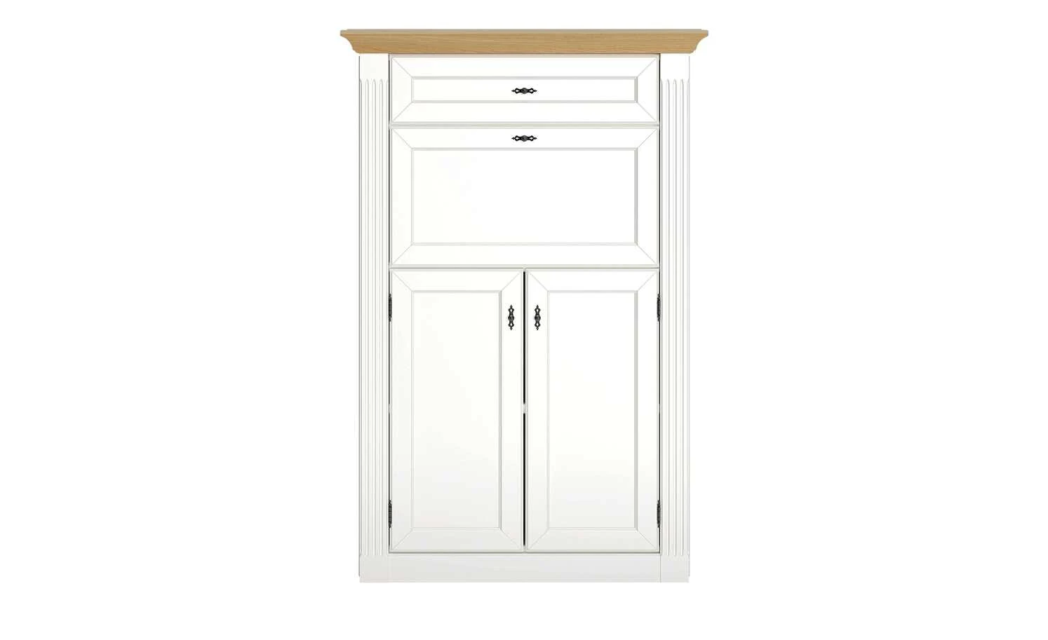 maison bleue Sekretär Petit Chalet | Weiß / Asteiche 2 maison bleue Sekretär Petit Chalet | Weiß / Asteiche – Bild 2