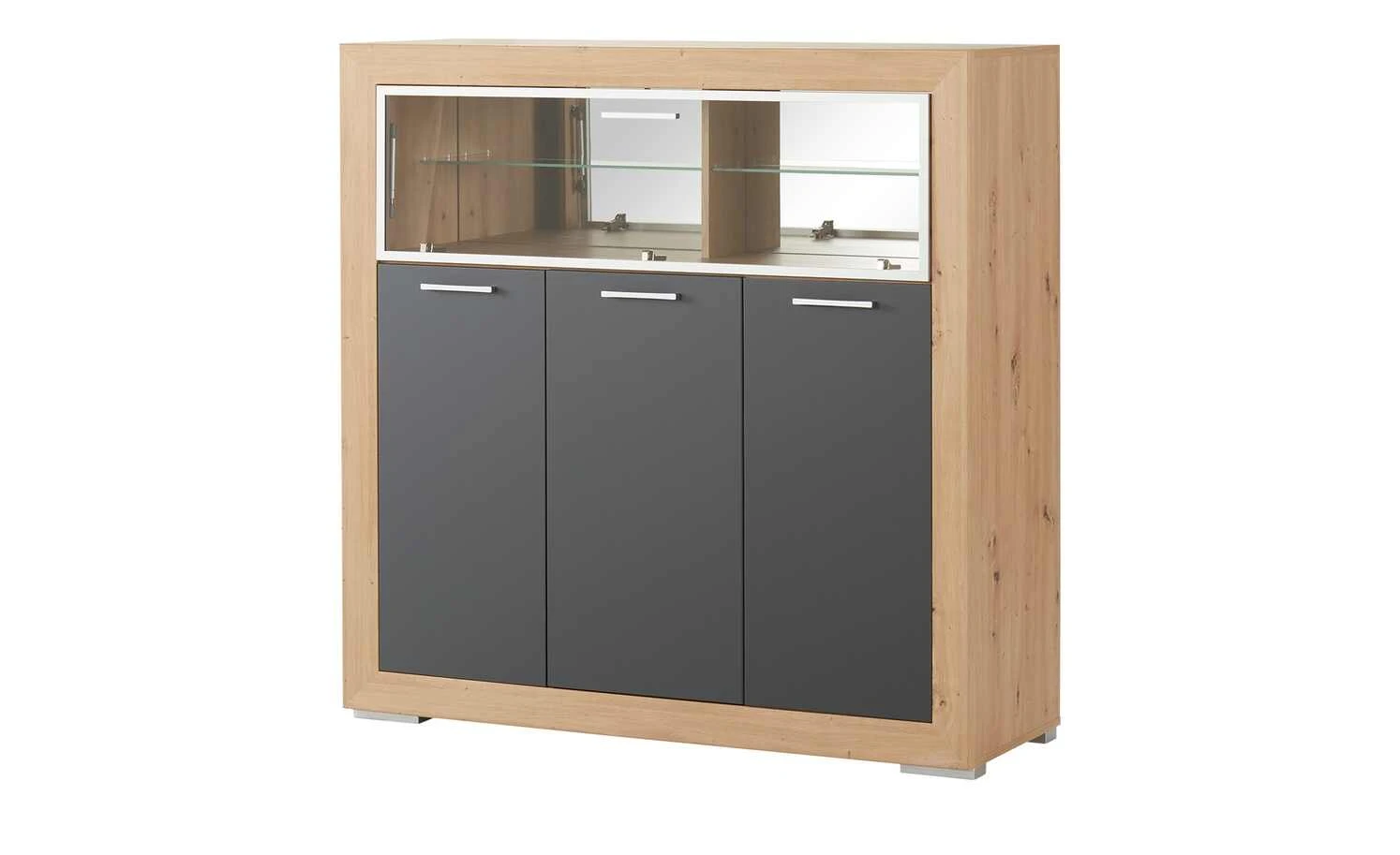 Barschrank Fiesta | Asteiche (Nachbildung) / Grau 11 Barschrank Fiesta | Asteiche (Nachbildung) / Grau – Bild 11