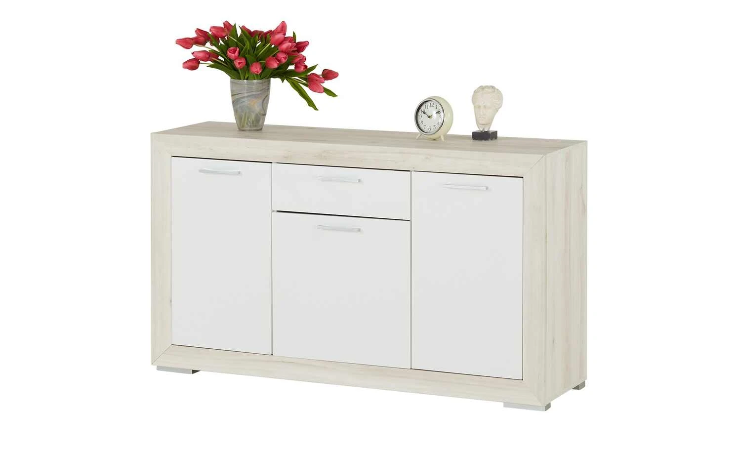 Sideboard Fiesta | Eiche hell (Nachbildung) / Weiß 2 Sideboard Fiesta | Eiche hell (Nachbildung) / Weiß – Bild 2