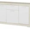 Sideboard Fiesta | Eiche hell (Nachbildung) / Weiß