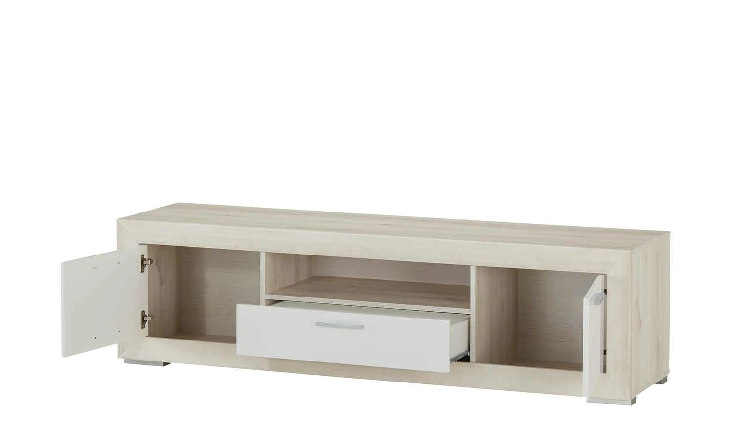 Lowboard Fiesta | Eiche hell (Nachbildung) / Weiß 13 Lowboard Fiesta | Eiche hell (Nachbildung) / Weiß – Bild 13