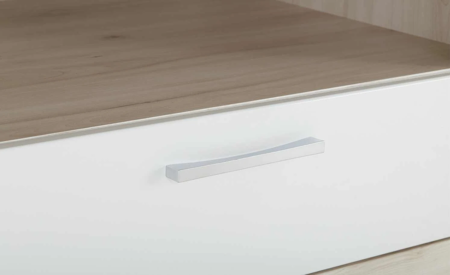 Lowboard Fiesta | Eiche hell (Nachbildung) / Weiß 2 Lowboard Fiesta | Eiche hell (Nachbildung) / Weiß – Bild 2