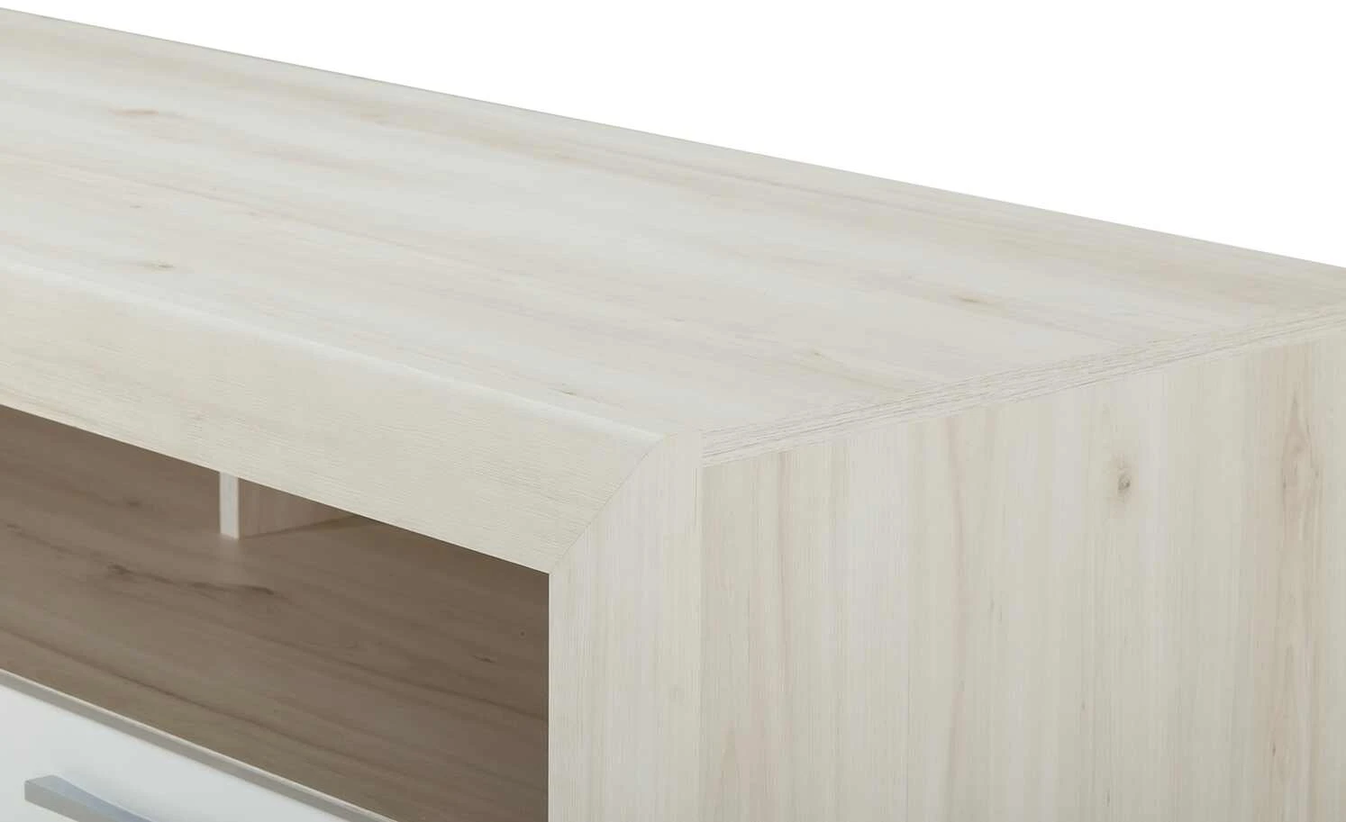 Lowboard Fiesta | Eiche hell (Nachbildung) / Weiß 3 Lowboard Fiesta | Eiche hell (Nachbildung) / Weiß – Bild 3