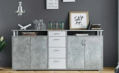 Sideboard Mila | Beton (Nachbildung)
