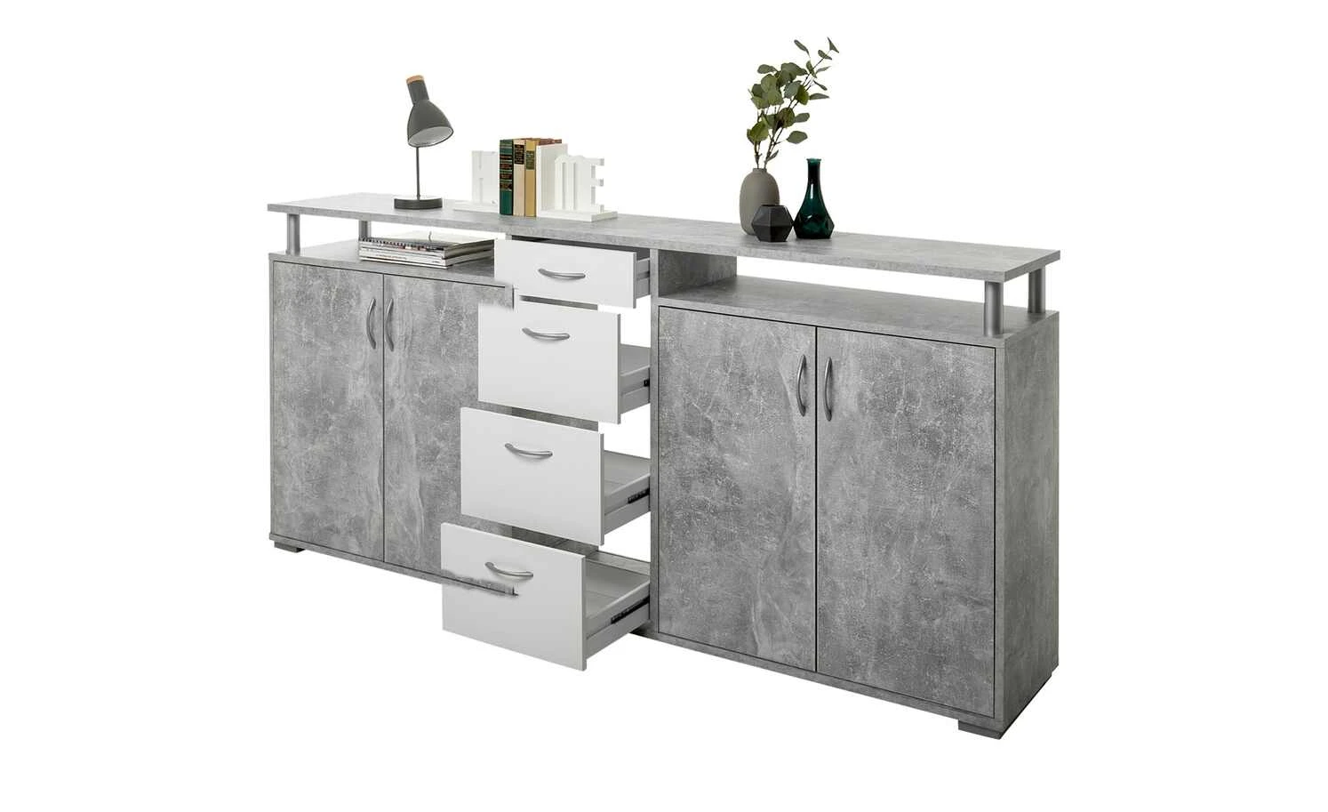 Sideboard Mila | Beton (Nachbildung) 4 Sideboard Mila | Beton (Nachbildung) – Bild 4