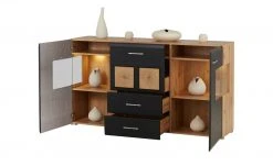Sideboard Cortina | Eiche Altholz (Nachbildung ) / Schwarz -Kommode & Sideboards Verkäufe 13207048 22 202209212234