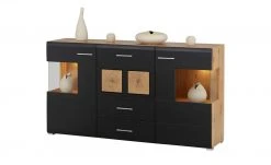 Sideboard Cortina | Eiche Altholz (Nachbildung ) / Schwarz -Kommode & Sideboards Verkäufe 13207048 26 202209212234