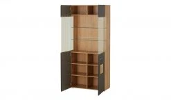 Vitrine Cortina | Schwarz / Eiche Altholz (Nachbildung) 44 Vitrine Cortina | Schwarz / Eiche Altholz (Nachbildung) -Kommode & Sideboards Verkäufe 13207049 19 202206231234