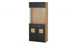 Vitrine Cortina | Schwarz / Eiche Altholz (Nachbildung) 45 Vitrine Cortina | Schwarz / Eiche Altholz (Nachbildung) -Kommode & Sideboards Verkäufe 13207049 20 202206231234
