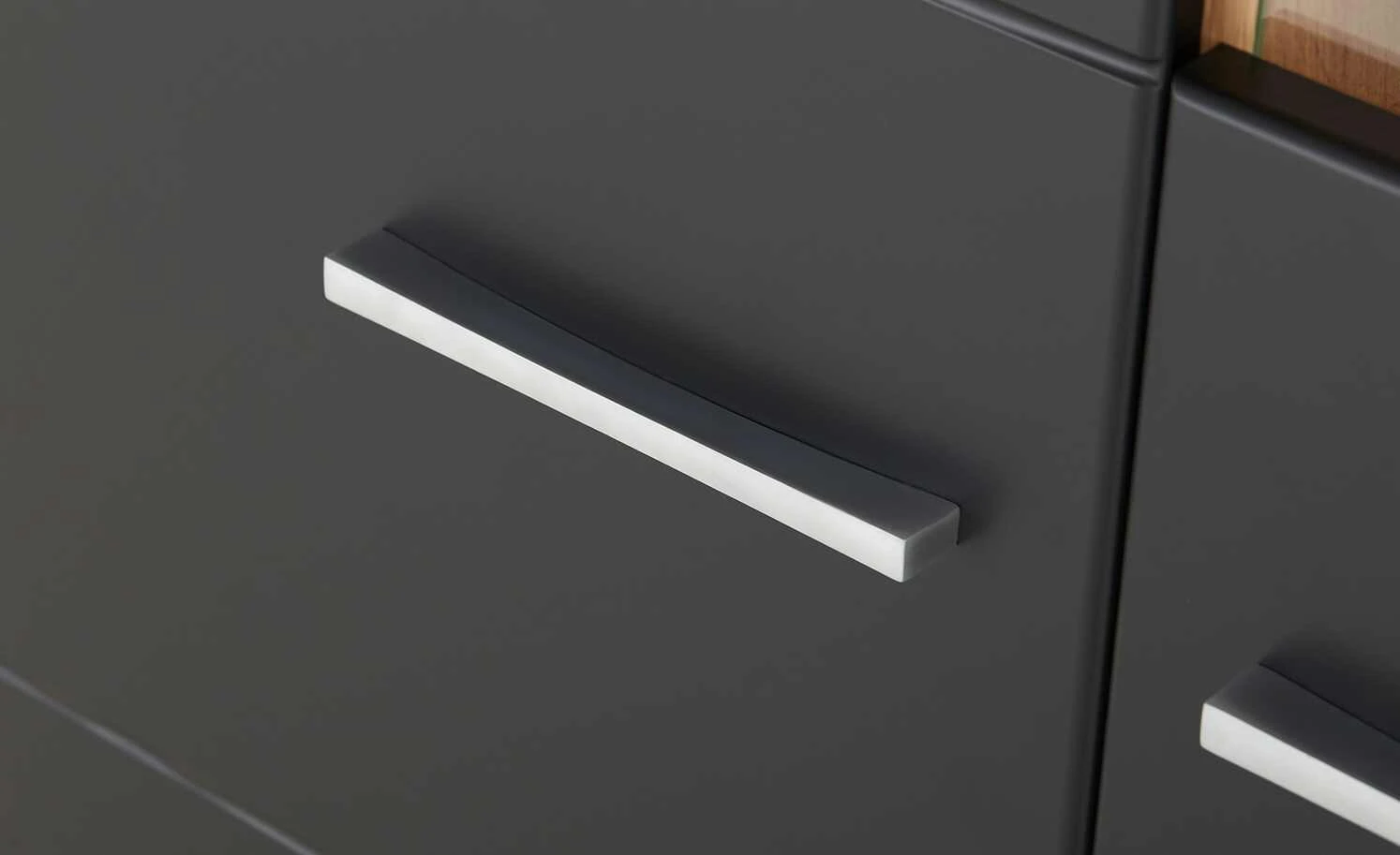 Vitrine Cortina | Schwarz / Eiche Altholz (Nachbildung) 2 Vitrine Cortina | Schwarz / Eiche Altholz (Nachbildung) – Bild 2