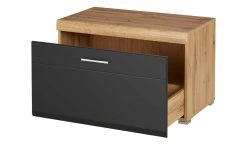 Lowboard klein Cortina | Eiche Altholz (Nachbildung) / Schwarz -Kommode & Sideboards Verkäufe 13207054 4 202207042232