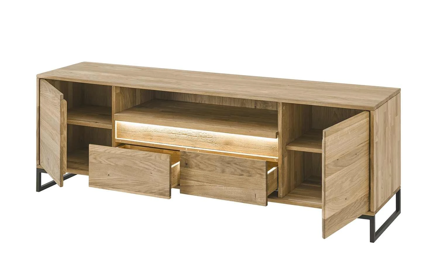 Westerburg Lowboard massiv Texas | Wildeiche Bianco 2 Westerburg Lowboard massiv Texas | Wildeiche Bianco – Bild 2