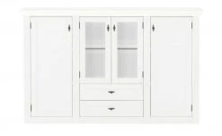 maison bleue Highboard Petit Chalet | Weiß mit Glasboden -Kommode & Sideboards Verkäufe 13230154 5 202207111247
