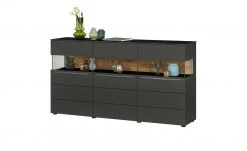 Berger & Rath Sideboard Claro | Anthrazit Sichtbare Rückwand: Wildeiche gesandstrahlt -Kommode & Sideboards Verkäufe 13230885 1 202103051240