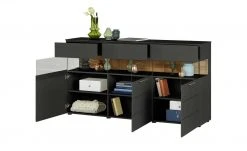 Berger & Rath Sideboard Claro | Anthrazit Sichtbare Rückwand: Wildeiche gesandstrahlt -Kommode & Sideboards Verkäufe 13230885 5 202103051240